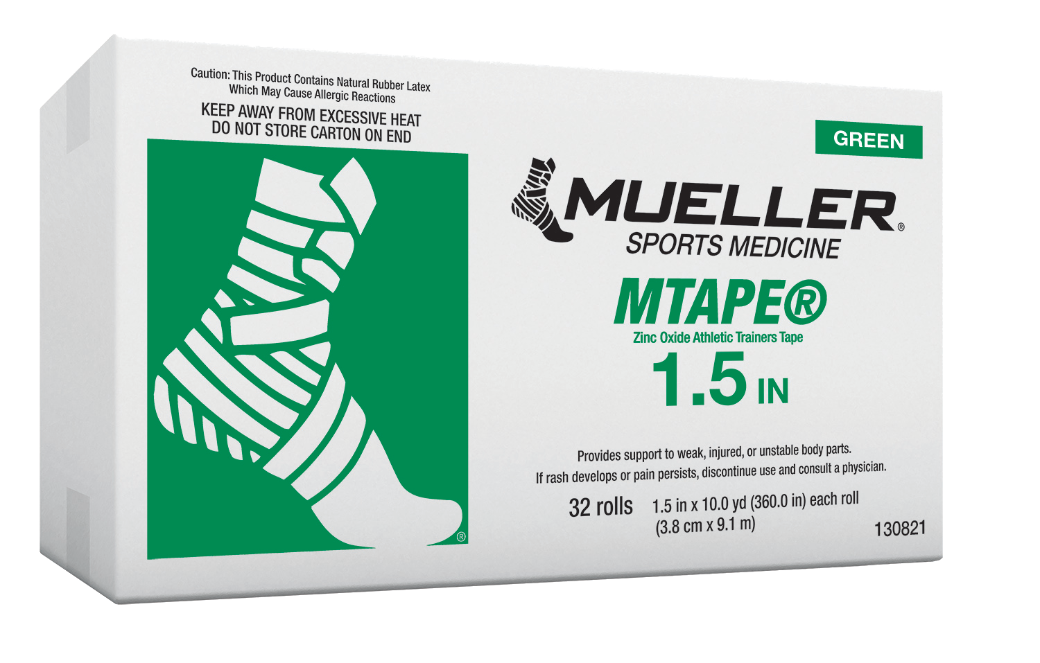 Mueller M-Tape Grün 130821 Verpackungseinheit im Umkarton