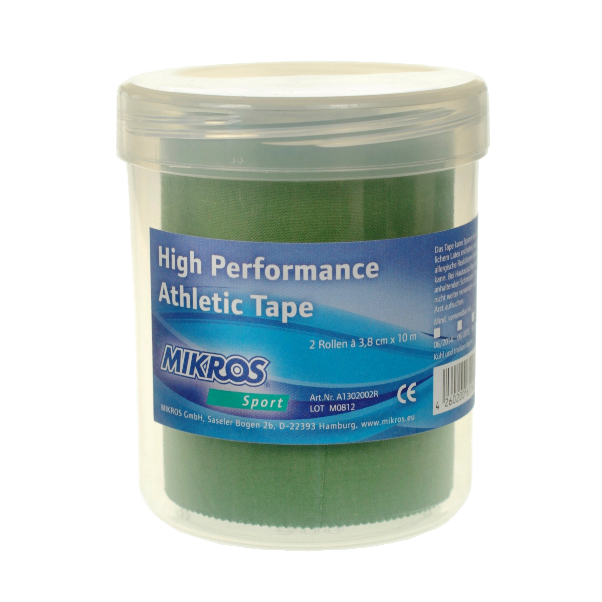 Mikros High Performance Athletic Tape Grün Doppeldose Heroshot