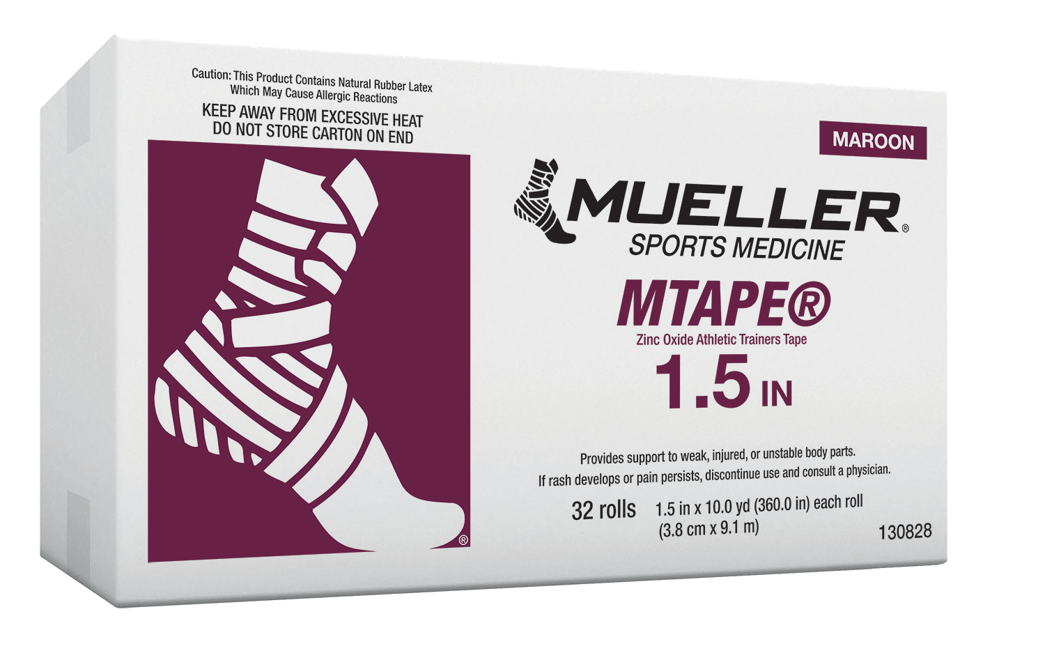 Mueller M-Tape Bordeaux 130828 Verpackungseinheit im Vorteilskarton