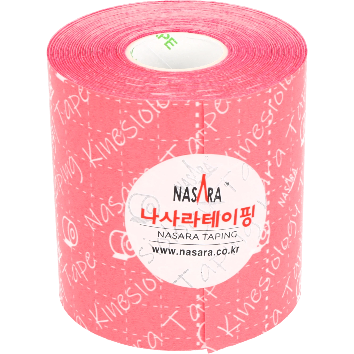 Nasara Kinesiologie Tape 7,5cm Pink Einzelrolle frontal