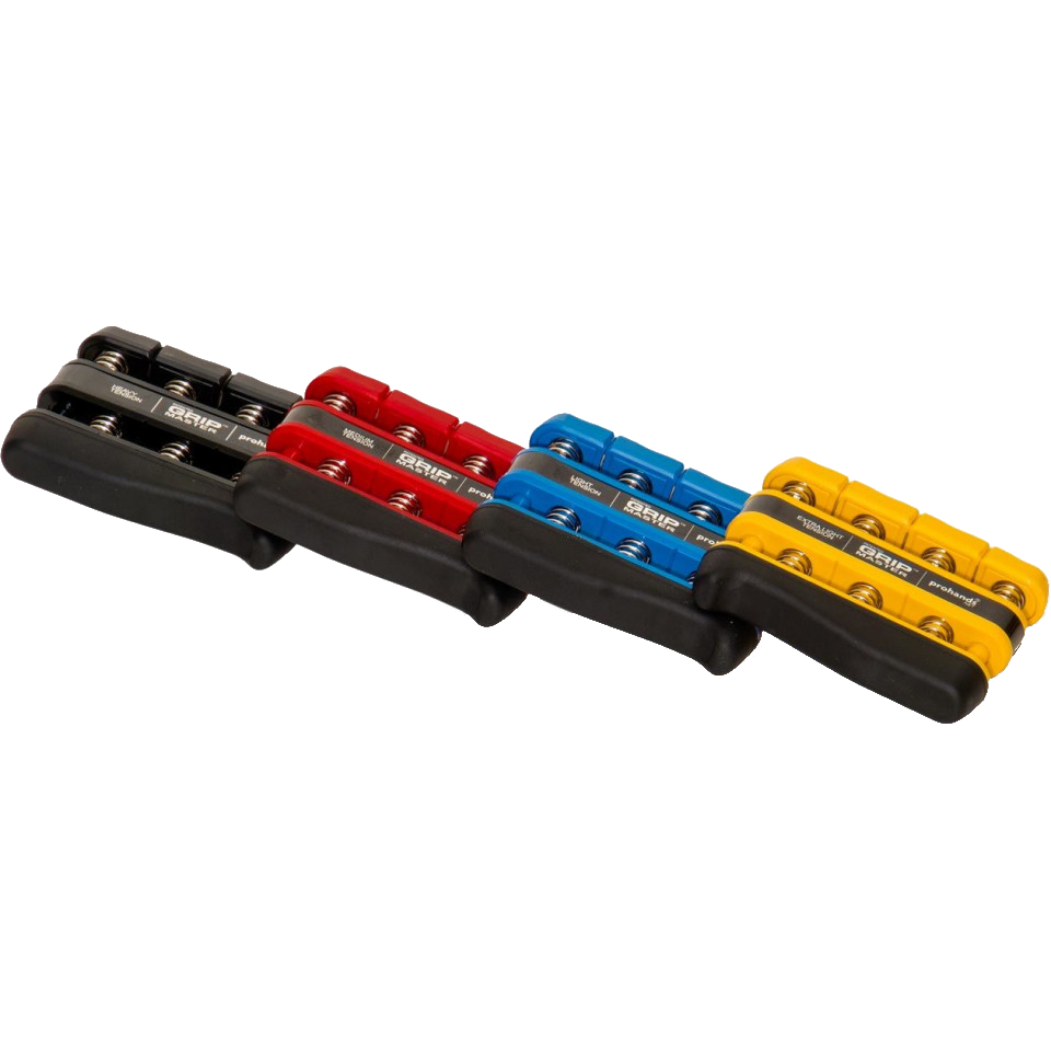 Prohands Gripmaster 4 Farben übereinander gelegt  Groupshot
