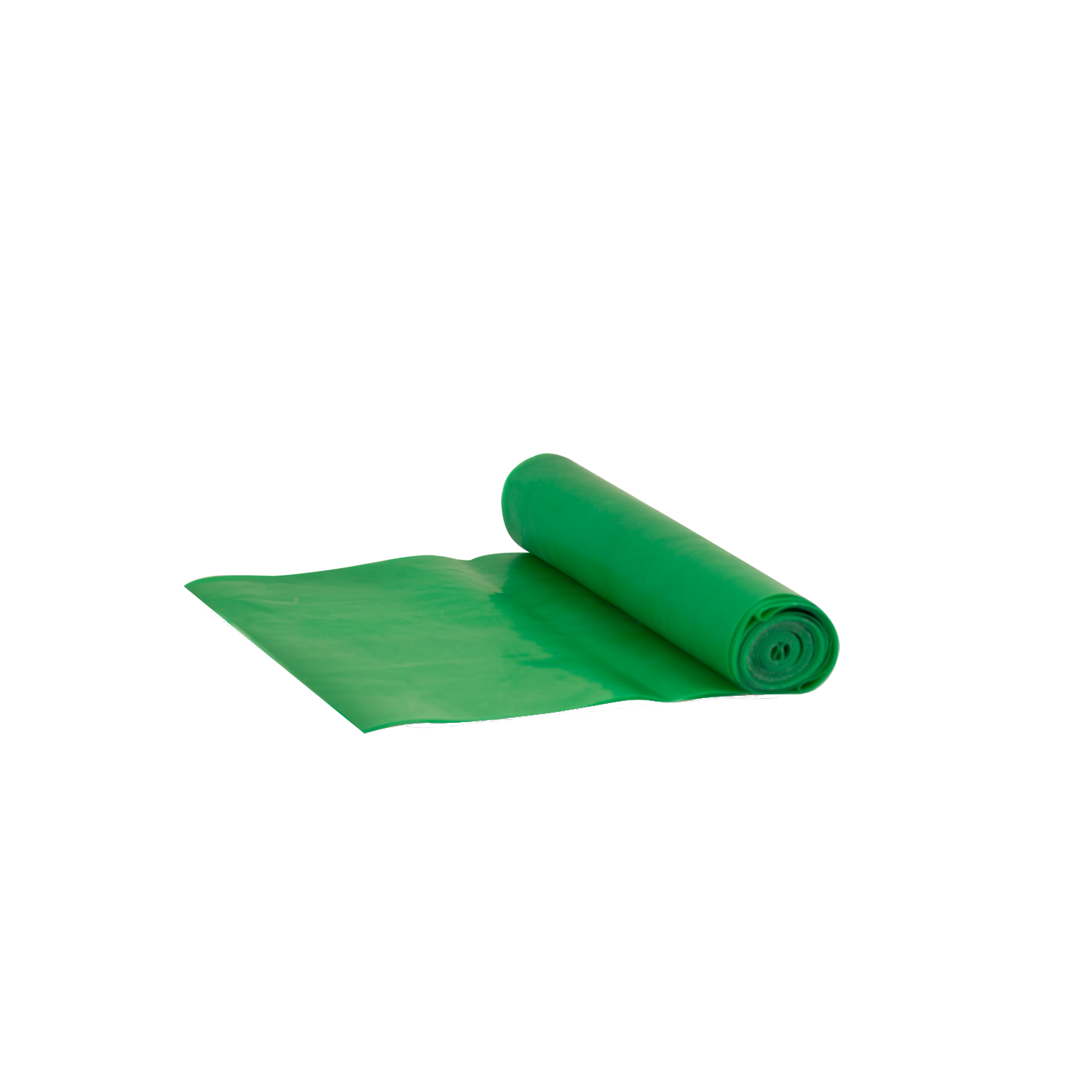 Dittmann Body Band 2,5m starker Widerstand grünes Band halb abgerollt