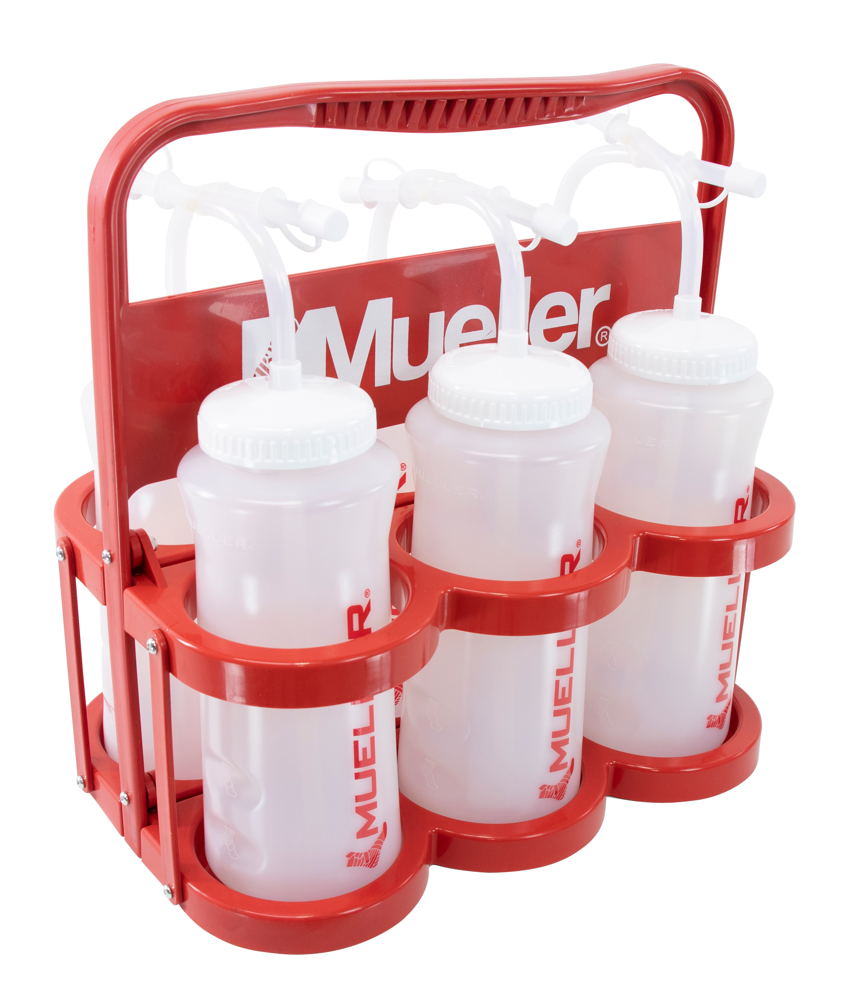 Mueller Bottle Carrier 919000 Flaschenträger mit Flaschen seitlich