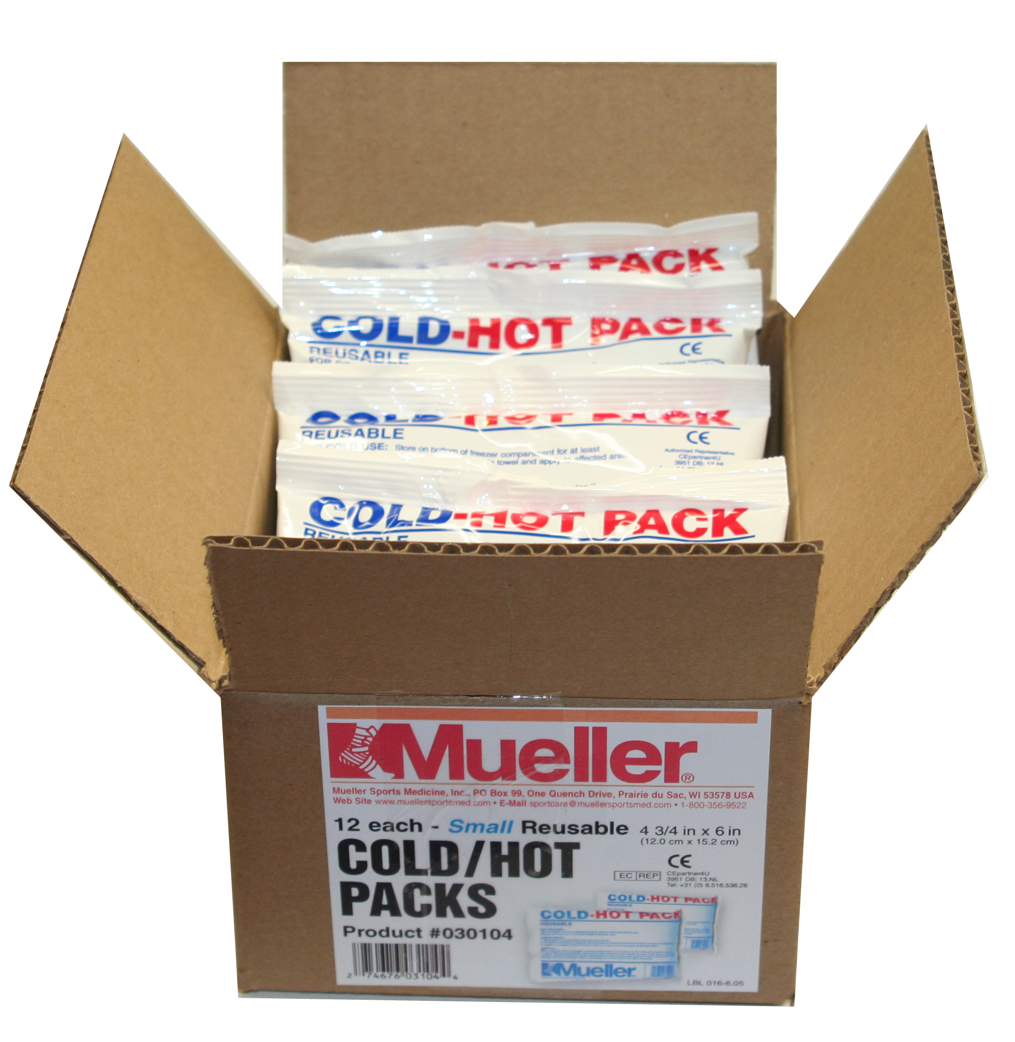 Mueller Kalt-Warm-Kompresse 12cm*15cm 12 Stück Karton 030104VE