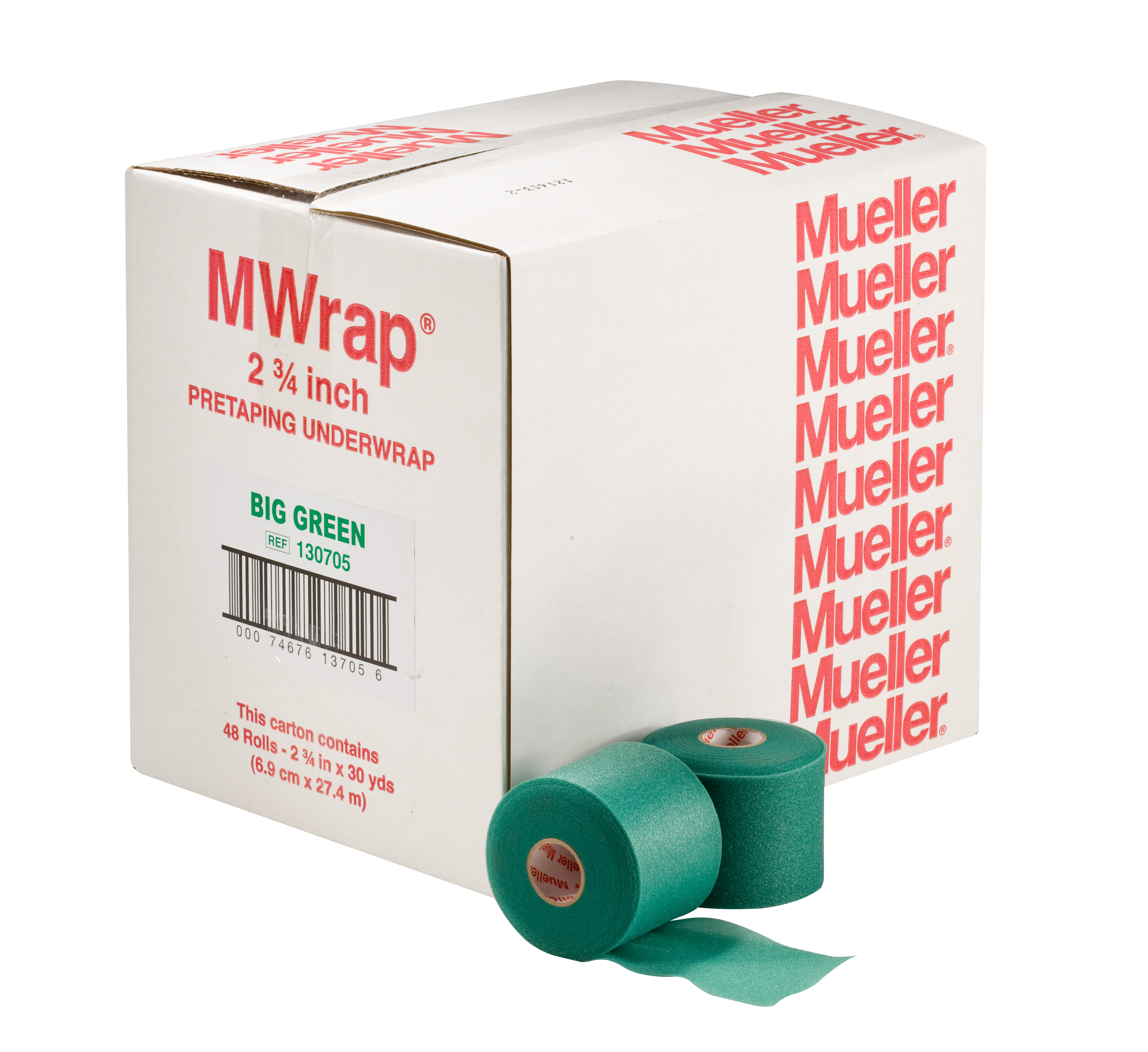 Mueller M-Wrap Grün 1307-05Ve Verpackungseinheit im Umkarton mit zwei Einzelrollen