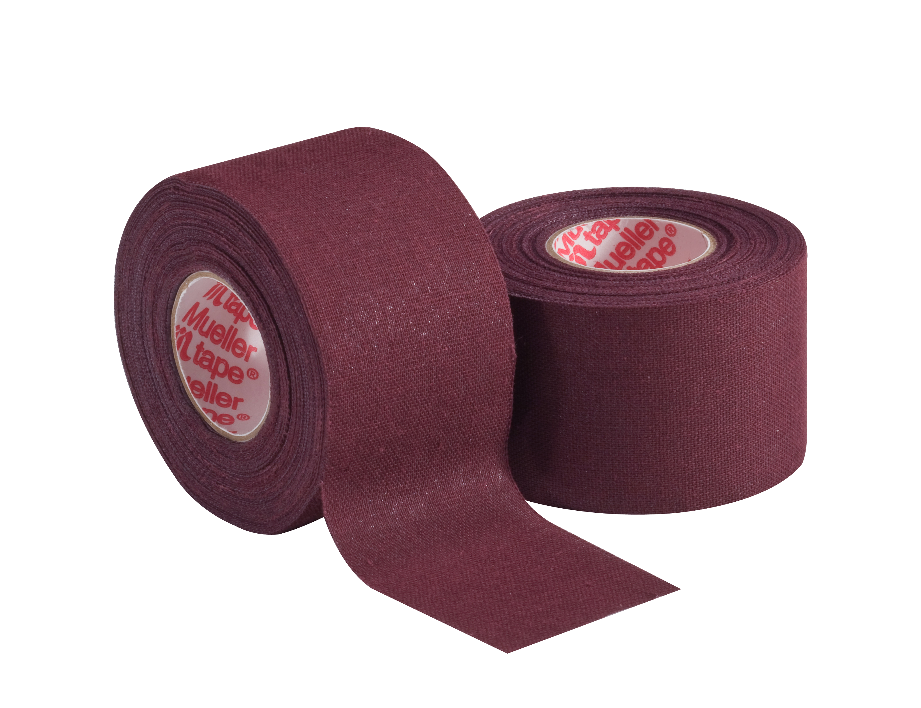 Mueller M-Tape Bordeaux 130828 zwei Einzelrollen nebeneinander