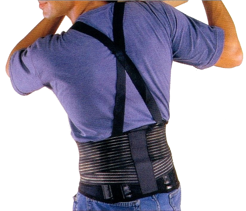 Mikros PQS 600 Rückengurt seitlich angezogen Mikros PQS 600 Rückengurt Produkt seitlich angezogen heben