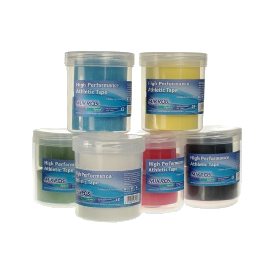 Mikros High Performance Athletic Tape alle Farben Physio-Dosen Gruppenshot