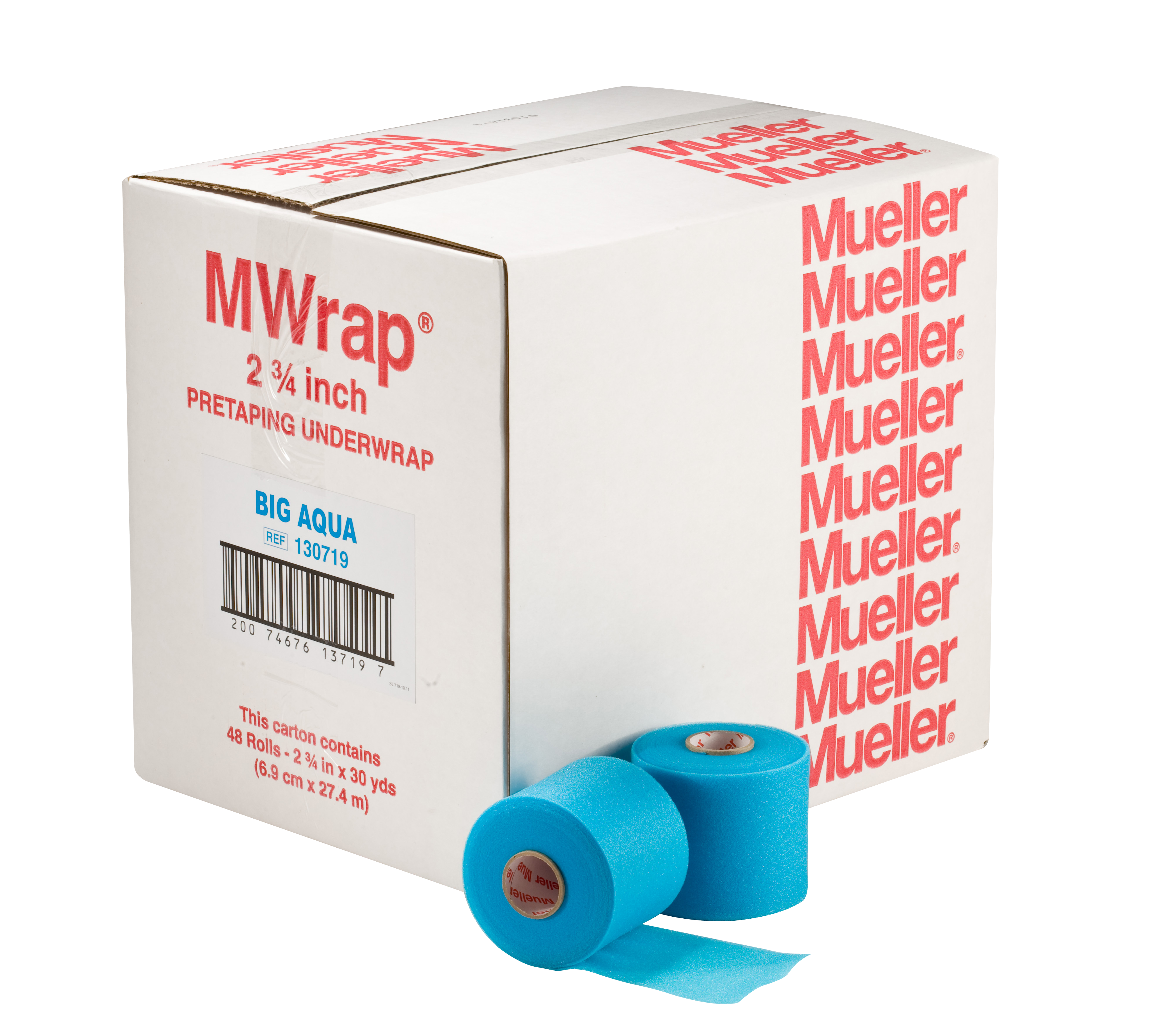 Mueller M-Wrap Türkis 1307-19VE Verpackungseinheit mit zwei Einzelrollen