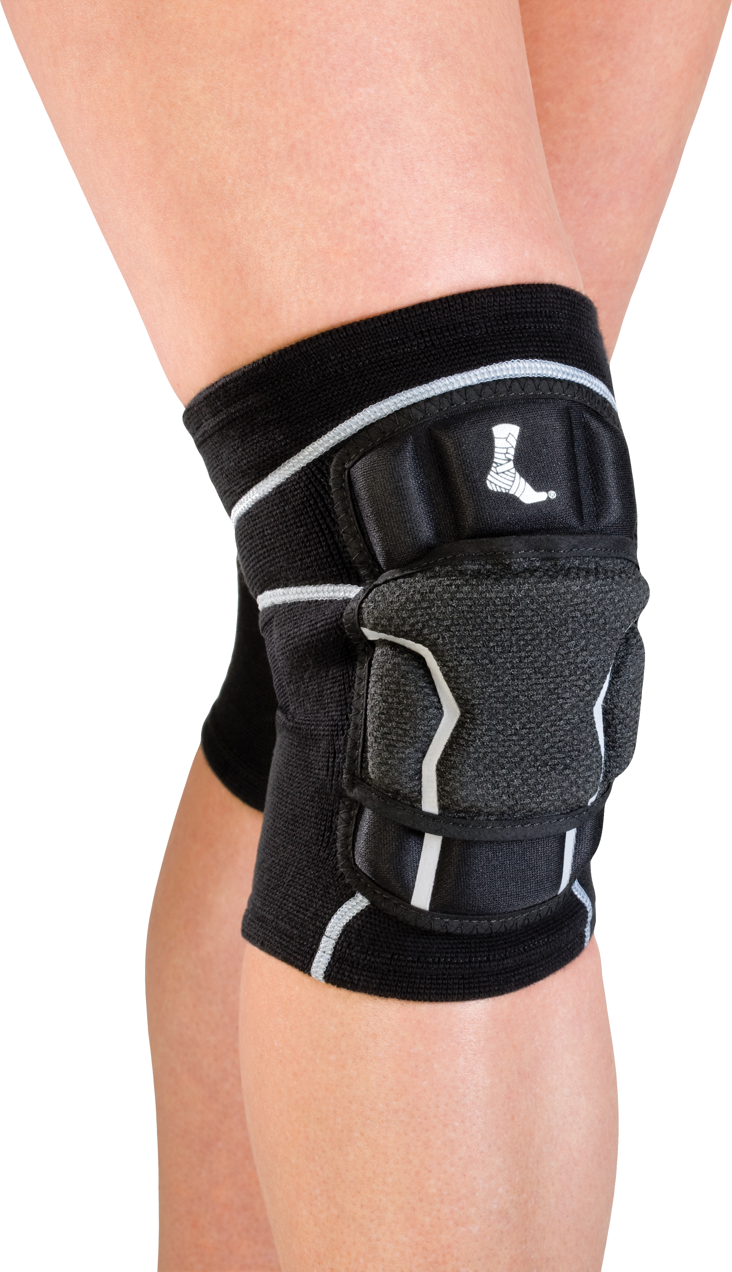 Mueller Elite Knee Pads 5344 Angezogen am Knie