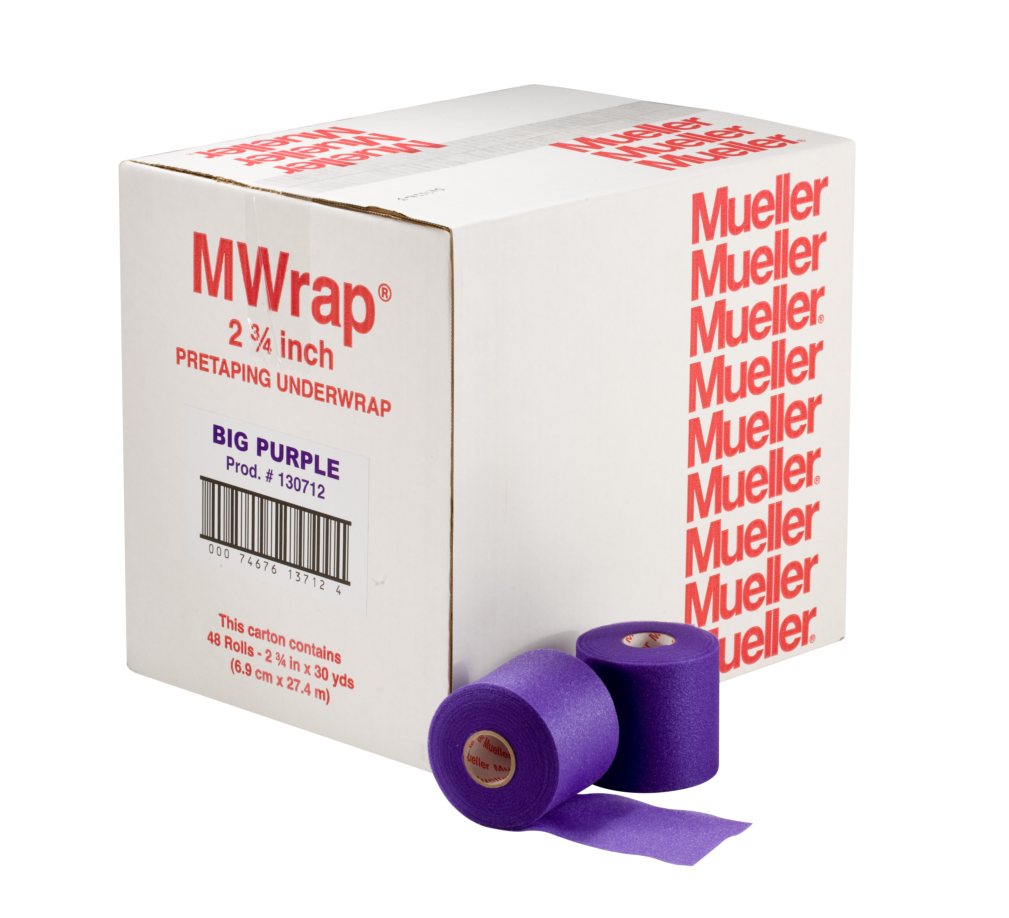 Mueller M-Wrap 1307-12VE Verpackungseinheit im Umkarton mit zwei Einzelrollen