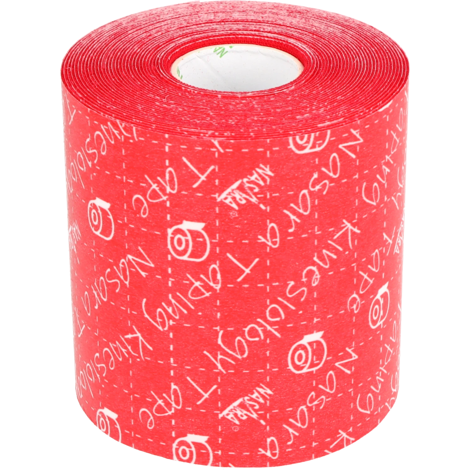 Nasara Kinesiologie Tape 7,5cm Rot Einzelrolle Rückansicht