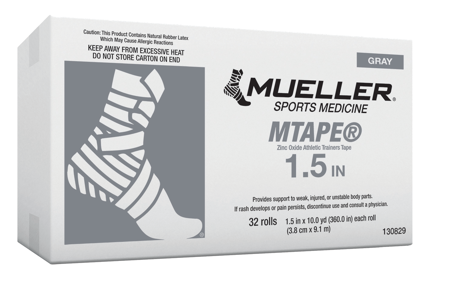 Mueller M-Tape Grau 130829 Verpackungseinheit im Umkarton