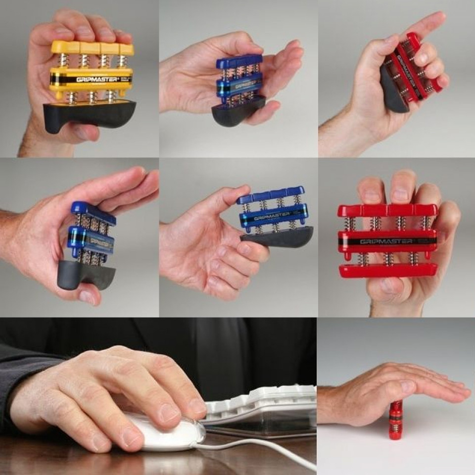 Prohands Gripmaster 3 Farben verschiedene Übungen zum Training