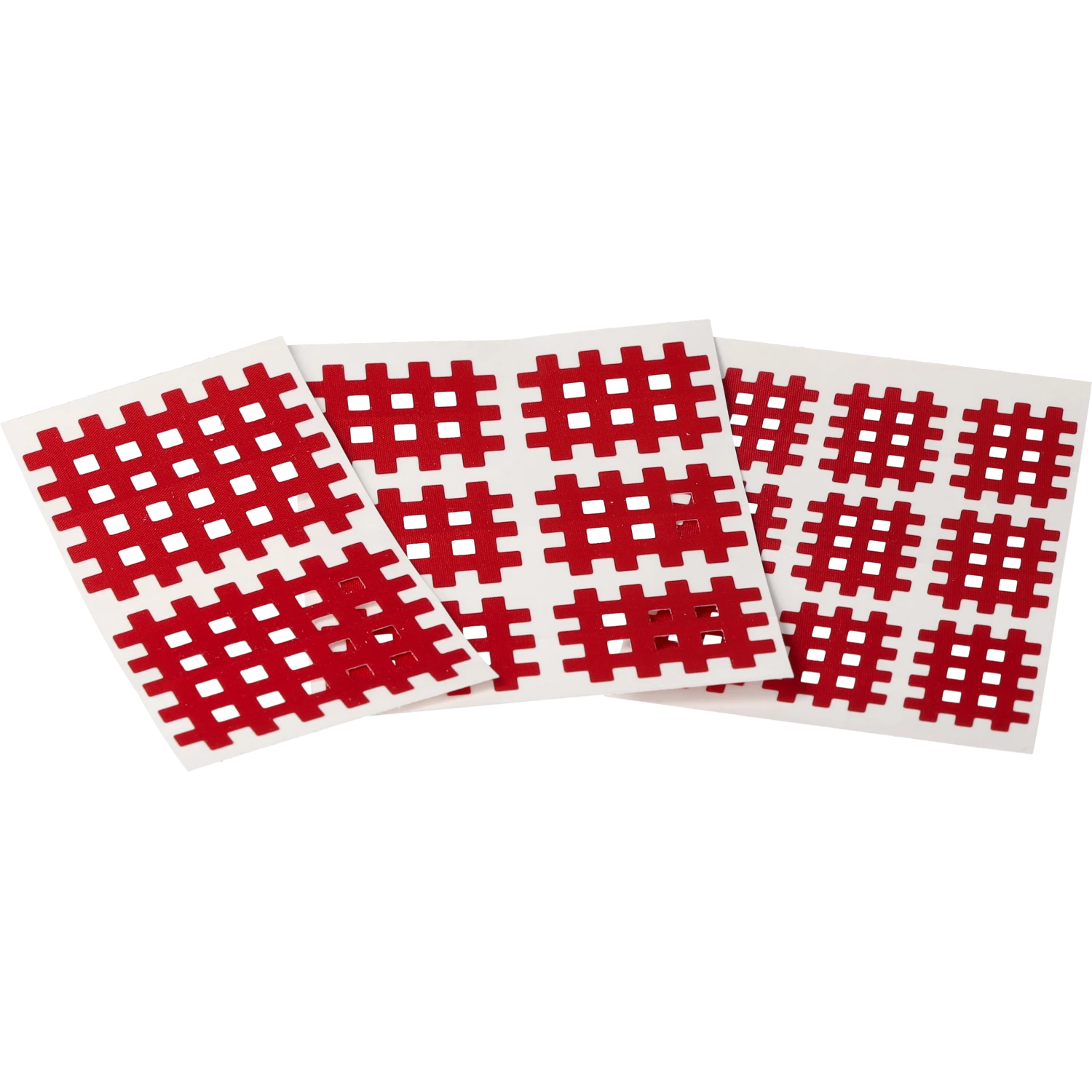 Nasara Gitter Tape alle Grössen Rot ausgepackt