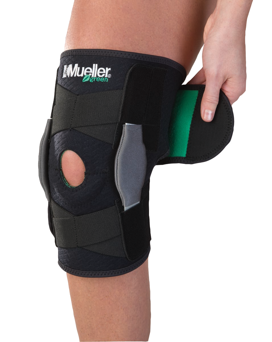 Mueller Greenline Adjustable Hinged Knee Brace 86455 Anlage am Knie