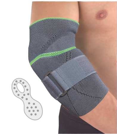 Mikros Epicare Comfort Plus grau mit Silikon-Pad daneben