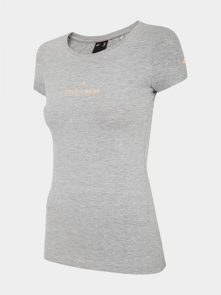 4F Damen T-Shirt Fleur Grey Melange